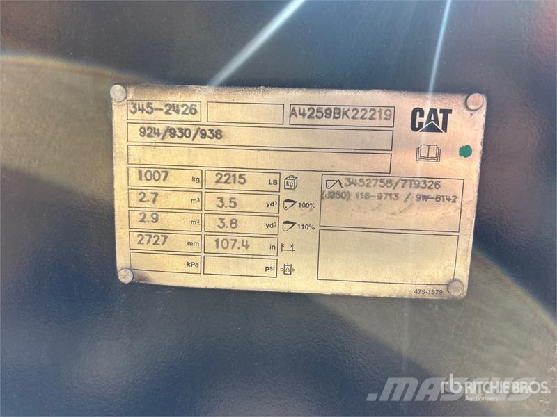 CAT 938K Wheel Loader Iekrāvēji uz riteņiem