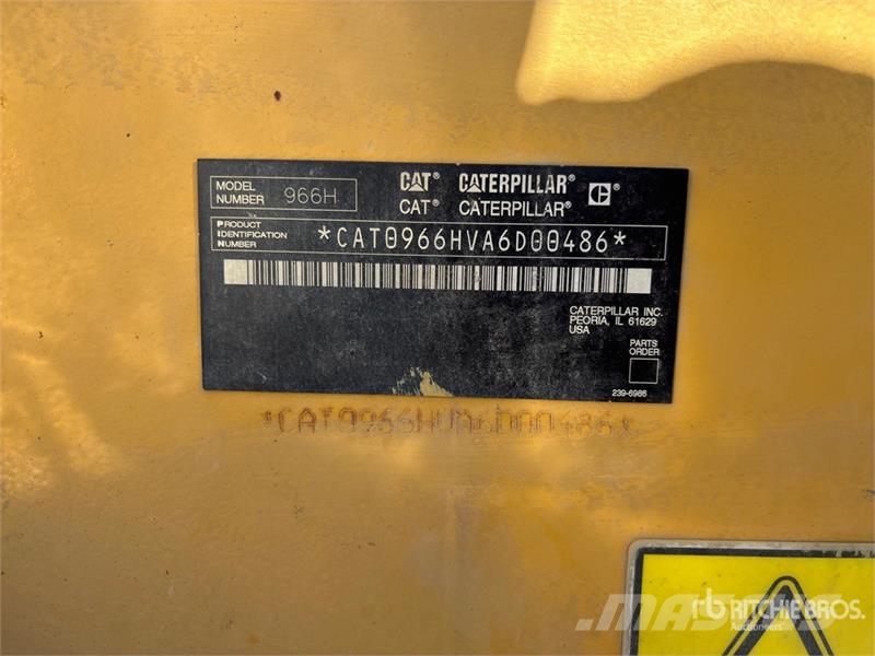 CAT 966H Wheel Loader Pale gommate