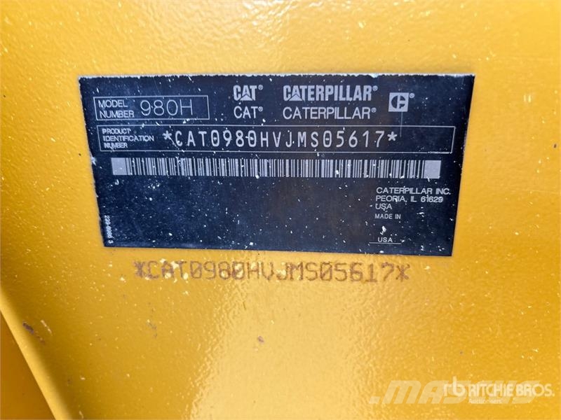 CAT 980H Wheel Loader Ładowarki kołowe