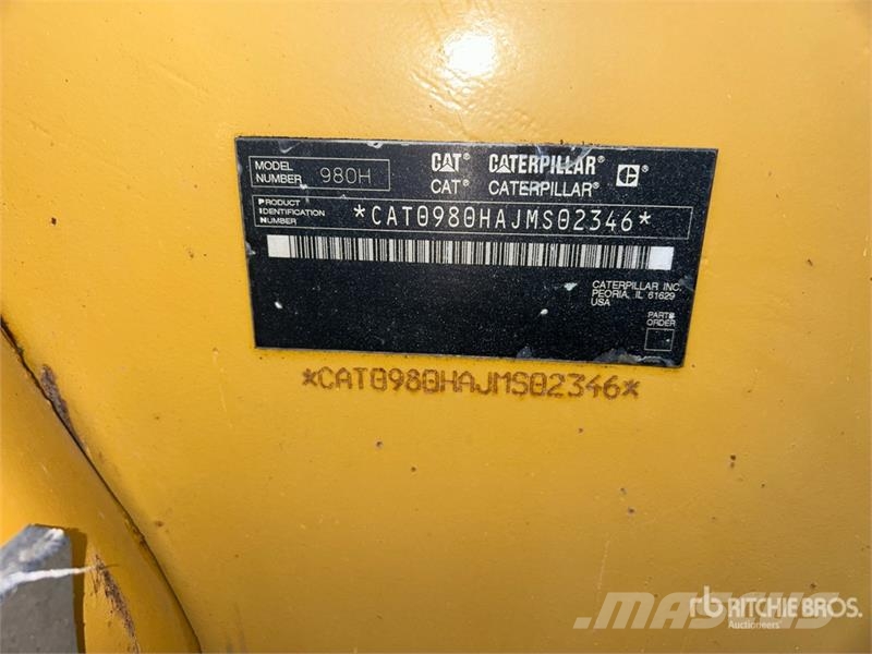 CAT 980H Wheel Loader Carregadeiras de rodas