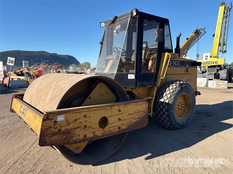 CAT CS563C Smooth Drum Compactor Rodillos de un solo tambor