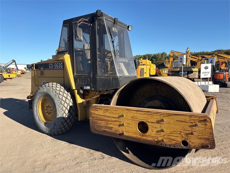 CAT CS563C Smooth Drum Compactor Rodillos de un solo tambor