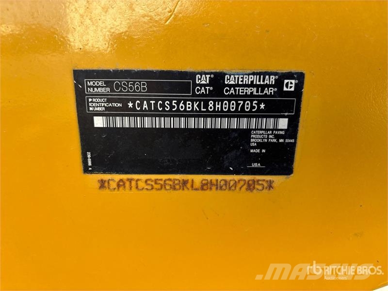 CAT CS56B Smooth Drum Compactor Valjci sa jednim bubnjem