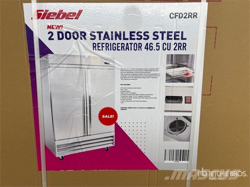  CFD2RR 2-Door Commercial Stainless Steel Refrigera Ďalšie komponenty
