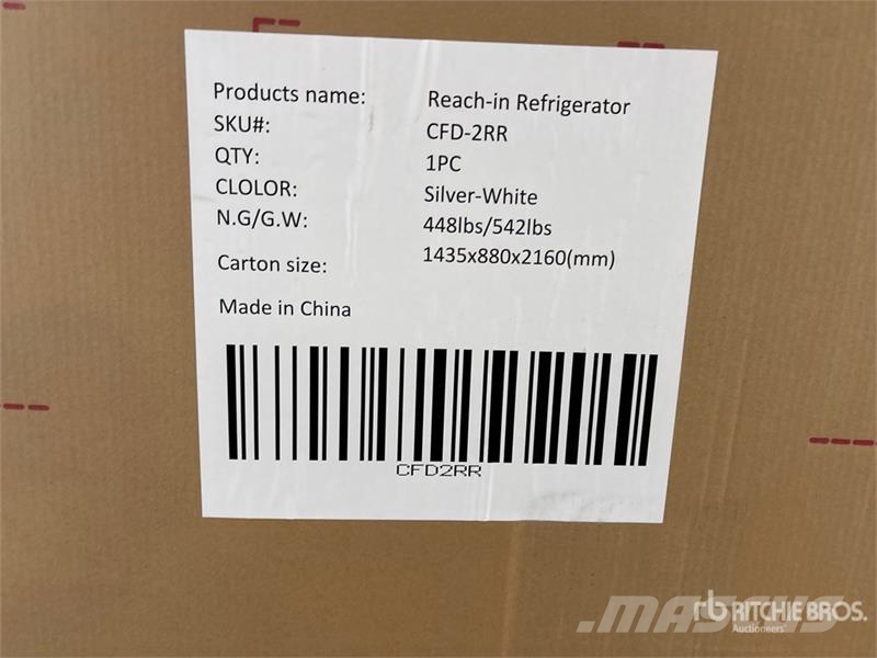 CFD2RR 2-Door Commercial Stainless Steel Refrigera Andre komponenter