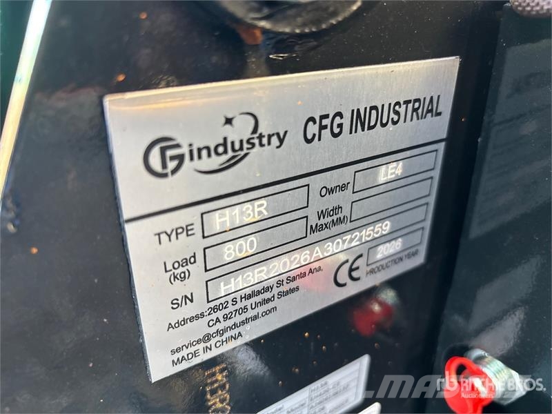 CFG H13R Mini Excavator (Unused) Miniescavadeiras < 7t (Mini escavadeiras)