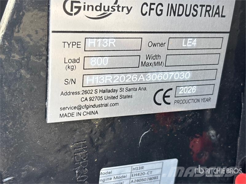CFG H13R Mini Excavator (Unused) Mini Escavadoras <7t