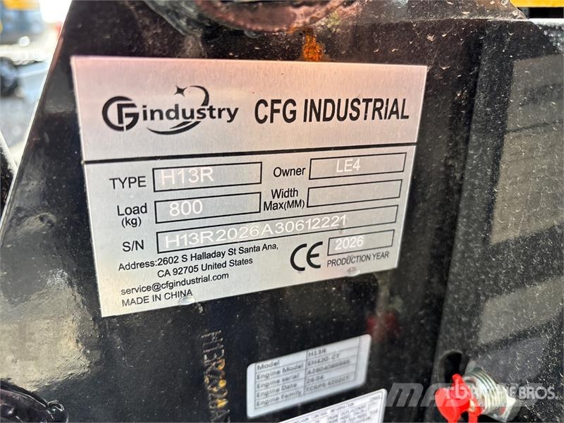 CFG H13R Mini Excavator (Unused) Miniexcavadoras
