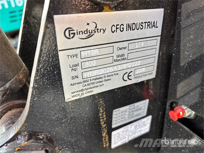 CFG H13R Mini Excavator (Unused) Mini ekskavatörler, 7 tona dek