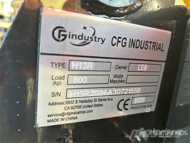 CFG H13R Mini Excavator (Unused) Miniescavadeiras < 7t (Mini escavadeiras)