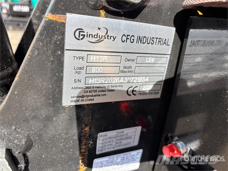CFG H13R Mini Excavator (Unused) Мини-экскаваторы