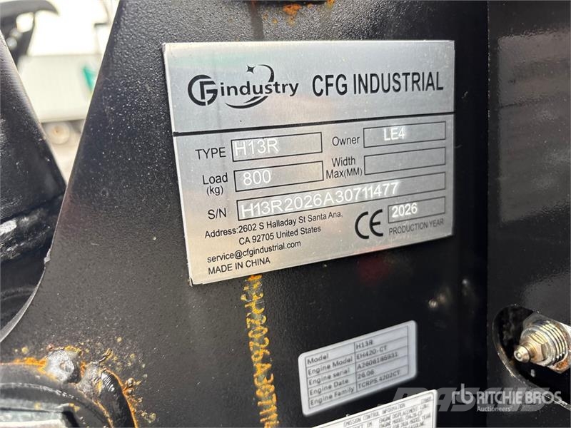 CFG H13R Mini Excavator (Unused) Mini bagri <7t