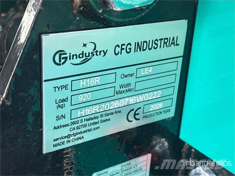 CFG H16R Mini Excavator (Unused) حفارات صغيرة أقل من 7 طن (حفارات صغيرة)