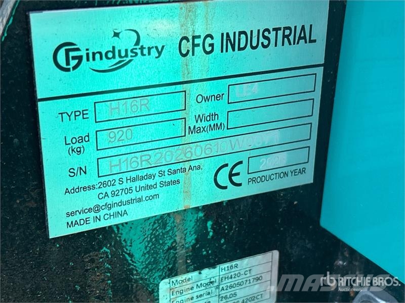 CFG H16R Mini Excavator (Unused) Mini bageri < 7t