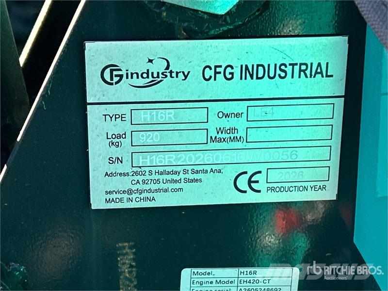 CFG H16R Mini Excavator (Unused) Miniekskavaatorid < 7 t