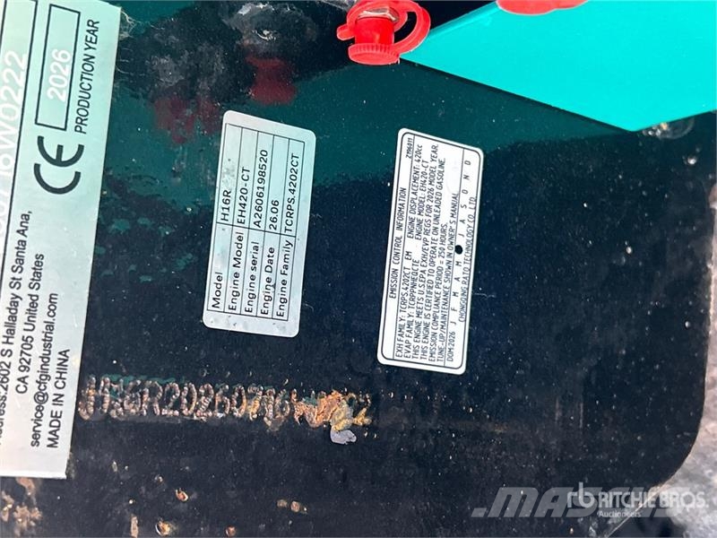 CFG H16R Mini Excavator (Unused) حفارات صغيرة أقل من 7 طن (حفارات صغيرة)