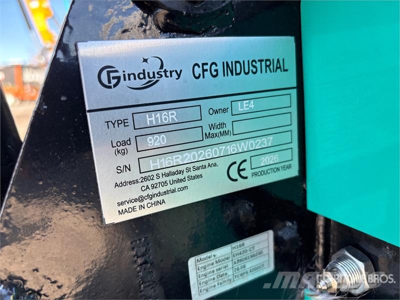 CFG H16R Mini Excavator (Unused) Mini ekskavatori < 7 t