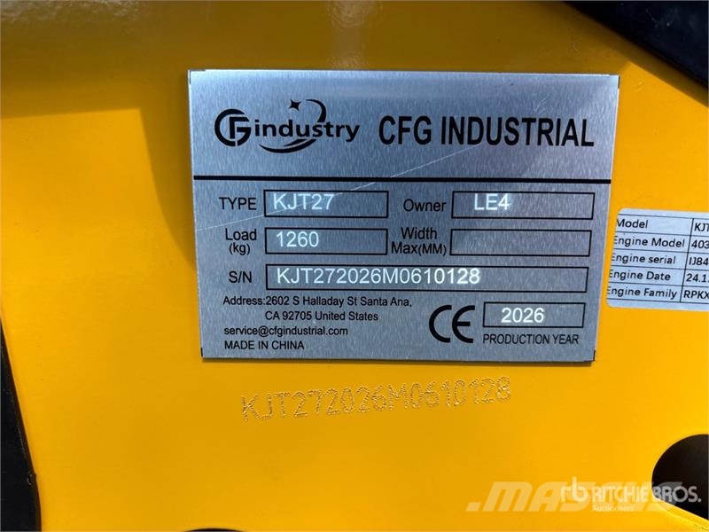 CFG KJT27 Mini Skid Steer Loader (Unused) لوادر انزلاقية التوجيه