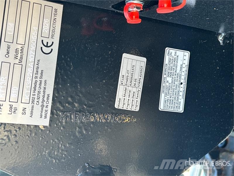 CFG KT13R Mini Excavator (Unused) Mini ekskavatori < 7 t
