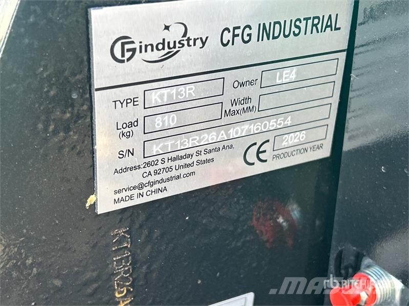 CFG KT13R Mini Excavator (Unused) Mini ekskavatori < 7 t