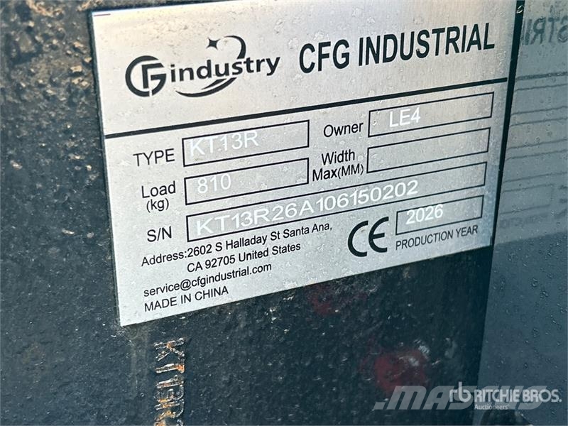 CFG KT13R Mini Excavator (Unused) Miniekskavaatorid < 7 t