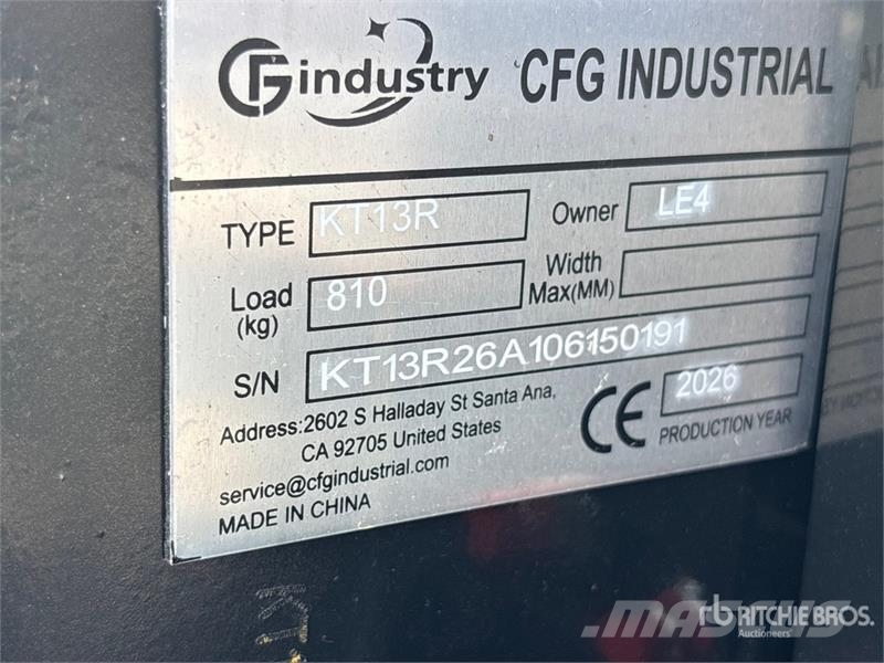 CFG KT13R Mini Excavator (Unused) 小型挖土機/掘鑿機<7t(小型挖掘機)