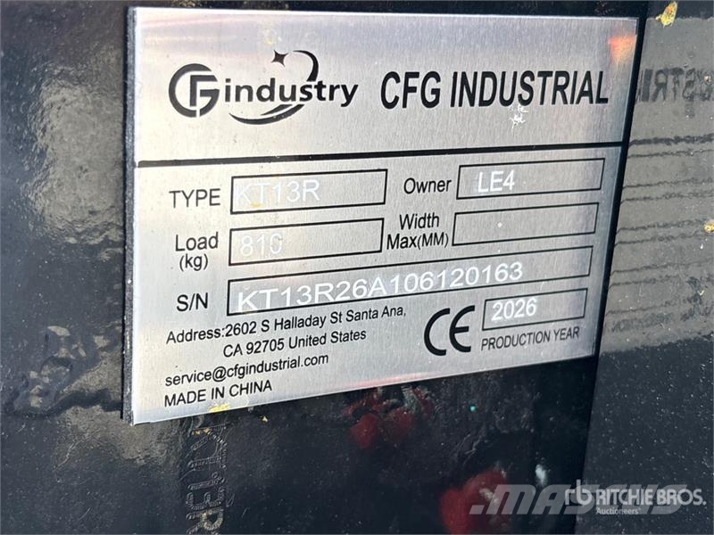 CFG KT13R Mini Excavator (Unused) 小型挖土機/掘鑿機<7t(小型挖掘機)