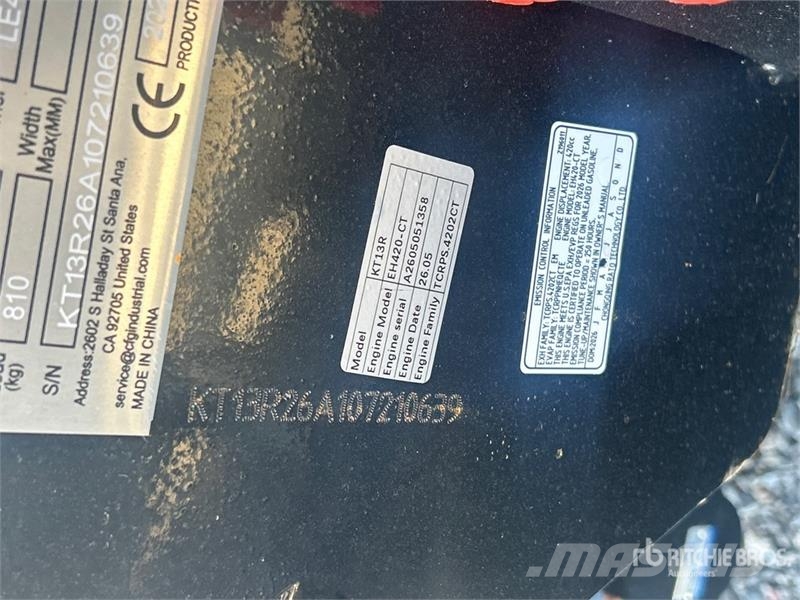 CFG KT13R Mini Excavator (Unused) 小型挖土機/掘鑿機<7t(小型挖掘機)