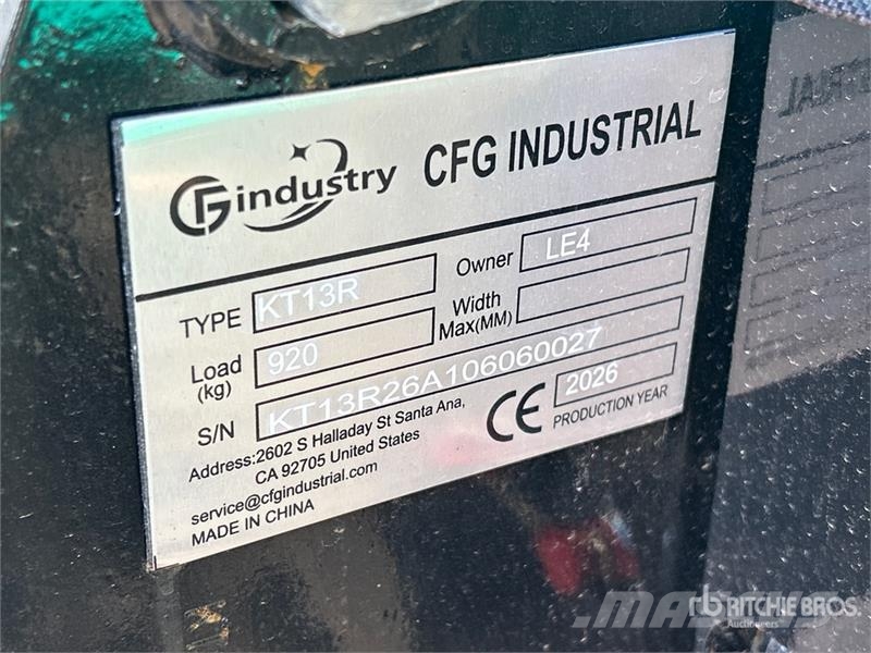 CFG KT13R Mini Excavator (Unused) Miniekskavaatorid < 7 t