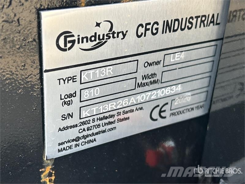 CFG KT13R Mini Excavator (Unused) Mini bagri <7t