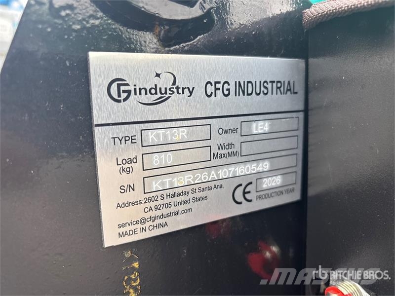 CFG KT13R Mini Excavator (Unused) Mini excavatoare < 7t