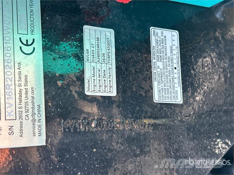 CFG KV16R Mini Excavator (Unused) Mini bageri < 7t