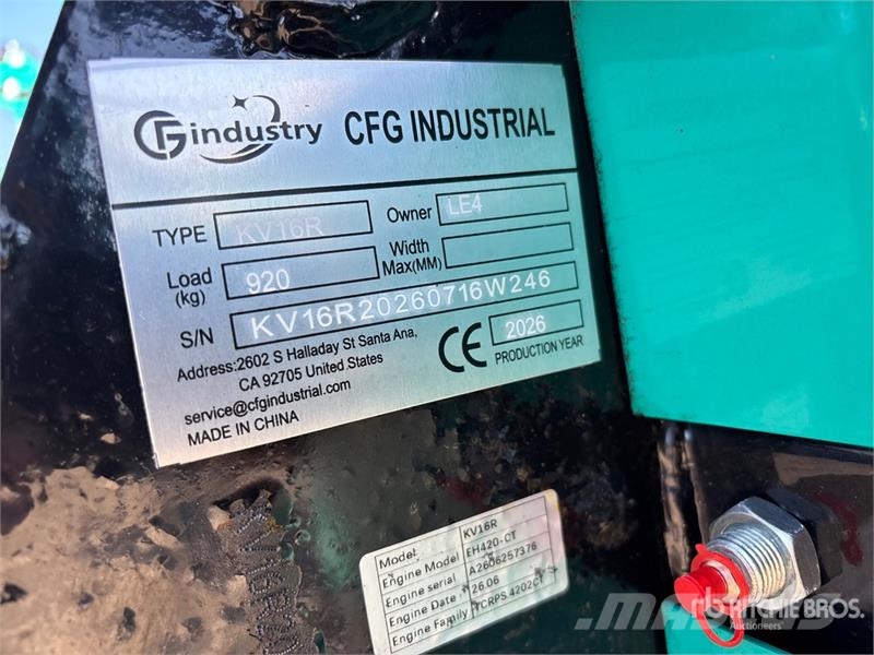 CFG KV16R Mini Excavator (Unused) Mini ekskavatori < 7 t