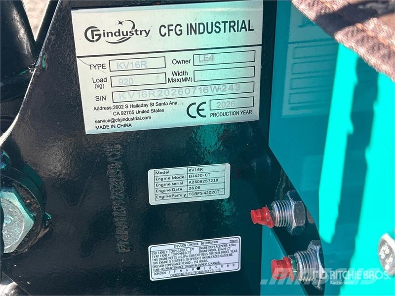 CFG KV16R Mini Excavator (Unused) Mini kotrók < 7t