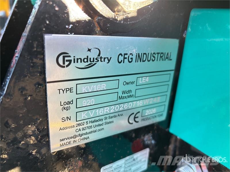 CFG KV16R Mini Excavator (Unused) Mini ekskavatoriai < 7 t
