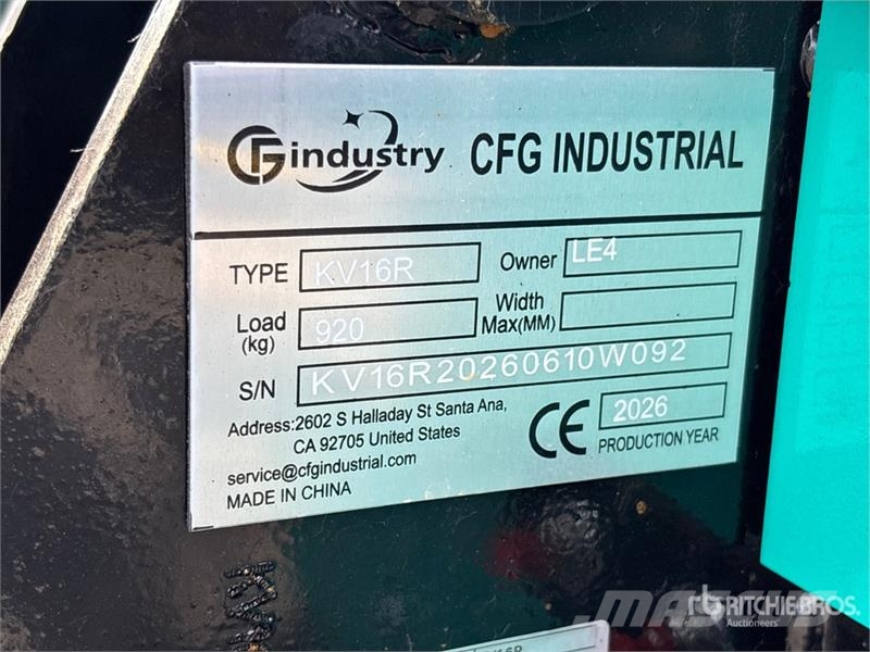 CFG KV16R Mini Excavator (Unused) Mini kotrók < 7t