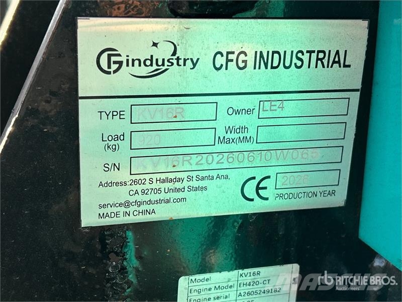 CFG KV16R Mini Excavator (Unused) Miniekskavaatorid < 7 t