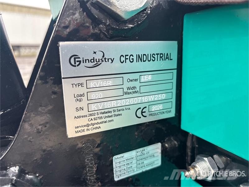 CFG KV16R Mini Excavator (Unused) Minigravemaskiner