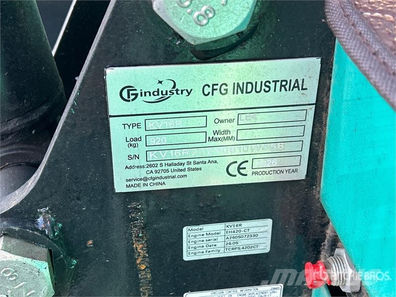 CFG KV16R Mini Excavator (Unused) Miniexcavadoras