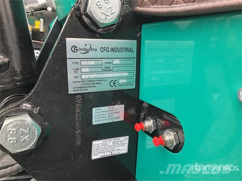 CFG KV16R Mini Excavator (Unused) Mini excavators < 7t (Mini diggers)