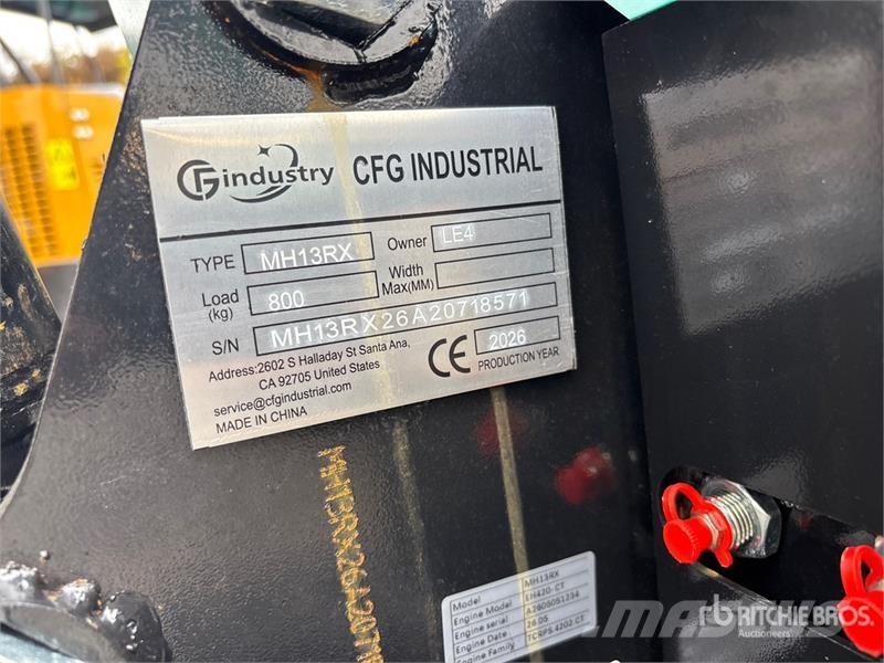 CFG MH13RX Mini Excavator (Unused) Miniexcavadoras