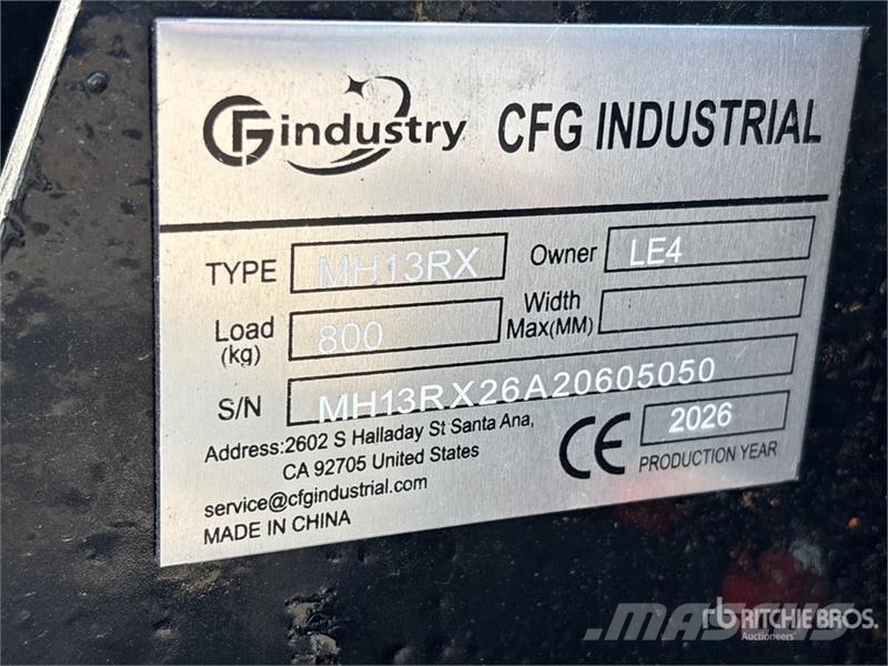 CFG MH13RX Mini Excavator (Unused) Mini kotrók < 7t