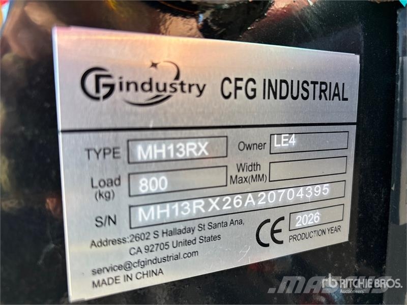 CFG MH13RX Mini Excavator (Unused) Mini ekskavatörler, 7 tona dek