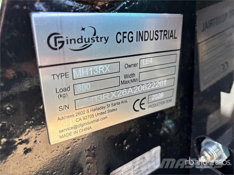 CFG MH13RX Mini Excavator (Unused) Miniescavadeiras < 7t (Mini escavadeiras)