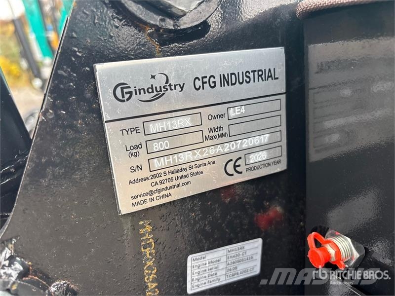 CFG MH13RX Mini Excavator (Unused) Mini bagri <7t