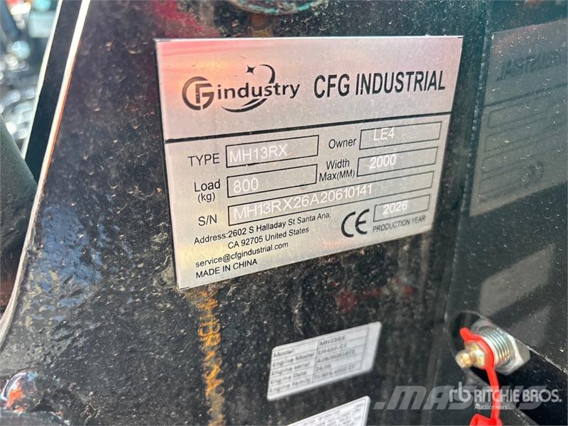 CFG MH13RX Mini Excavator (Unused) Mini ekskavatörler, 7 tona dek