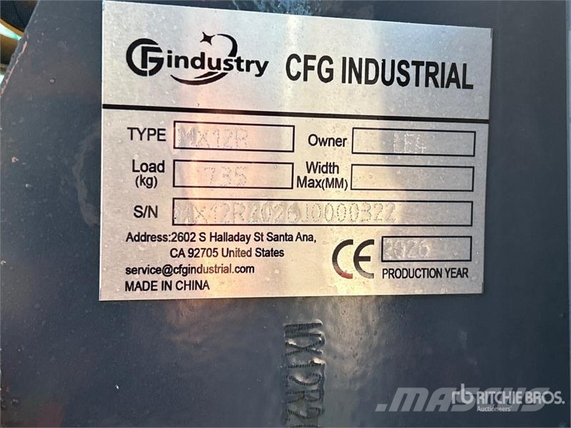 CFG MX12R Mini Excavator (Unused) Mini bagri <7t