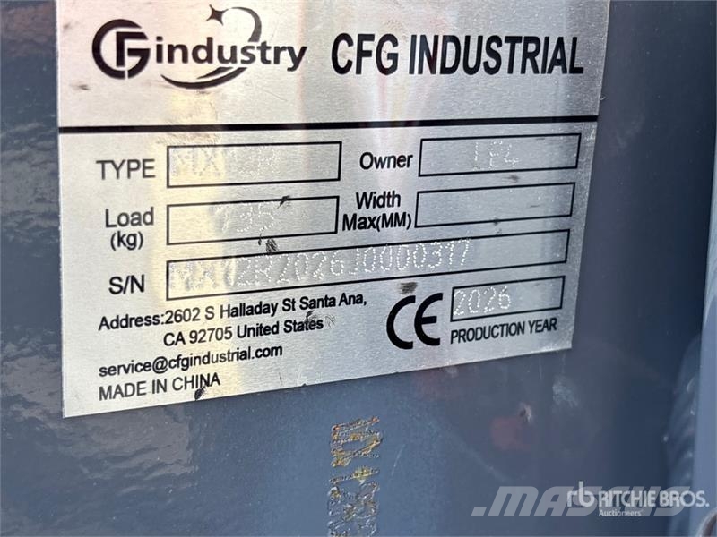 CFG MX12R Mini Excavator (Unused) 小型挖土機/掘鑿機<7t(小型挖掘機)