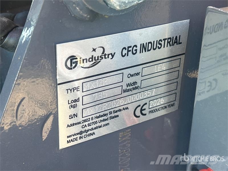 CFG MX12R Mini Excavator (Unused) Mini bagri <7t
