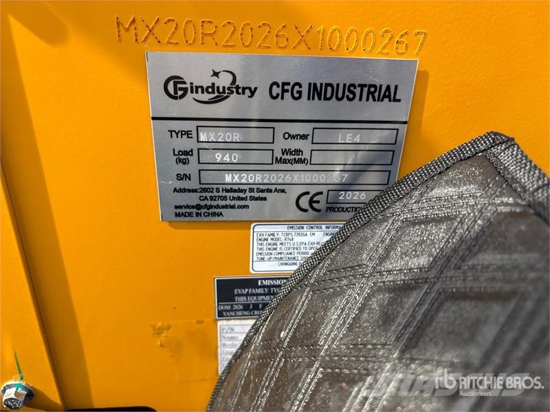 CFG MX20R Mini Excavator (Unused) Mini kotrók < 7t